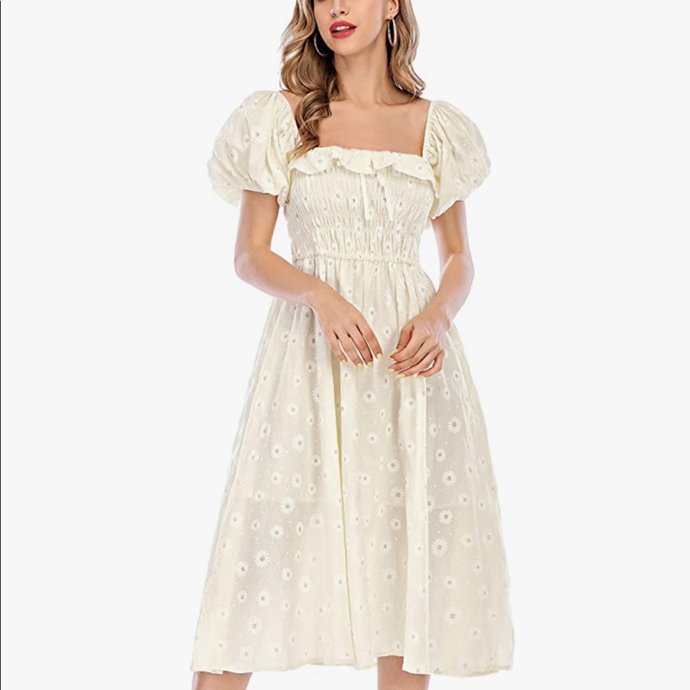 R vivimos puff sleeve Dress